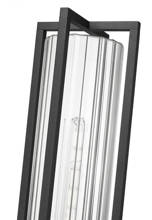 Z-Lite Aura 1 Light Outdoor Post Mounted Fixture in Black Finish Model: 5013PHBS-536P-BK