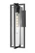 Z-Lite Aura 1 Light Outdoor Wall Light in Black Finish Model: 5013B-BK