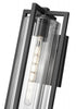 Z-Lite Aura 1 Light Outdoor Wall Light in Black Finish Model: 5013B-BK
