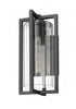 Z-Lite Aura 1 Light Outdoor Wall Light in Black Finish Model: 5013M-BK