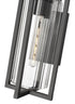 Z-Lite Aura 1 Light Outdoor Wall Light in Black Finish Model: 5013M-BK