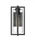 Z-Lite Aura 1 Light Outdoor Wall Light in Black Finish Model: 5013M-BK