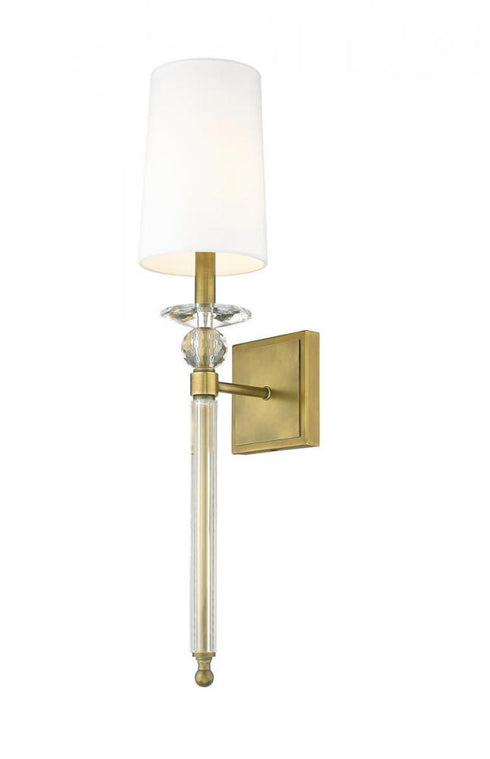 Z-Lite Ava 1 Light Wall Sconce in Brushed Nickel Finish Model: 804-1S-BN