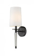 Z-Lite Avery 1 Light Wall Sconce in Matte Black Finish Model: 810-1S-MB