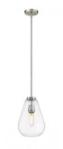 Z-Lite Ayra 1 Light Pendant in Brushed Nickel Finish Model: 488P8-BN