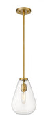 Z-Lite Ayra 1 Light Pendant in Brushed Nickel Finish Model: 488P8-BN