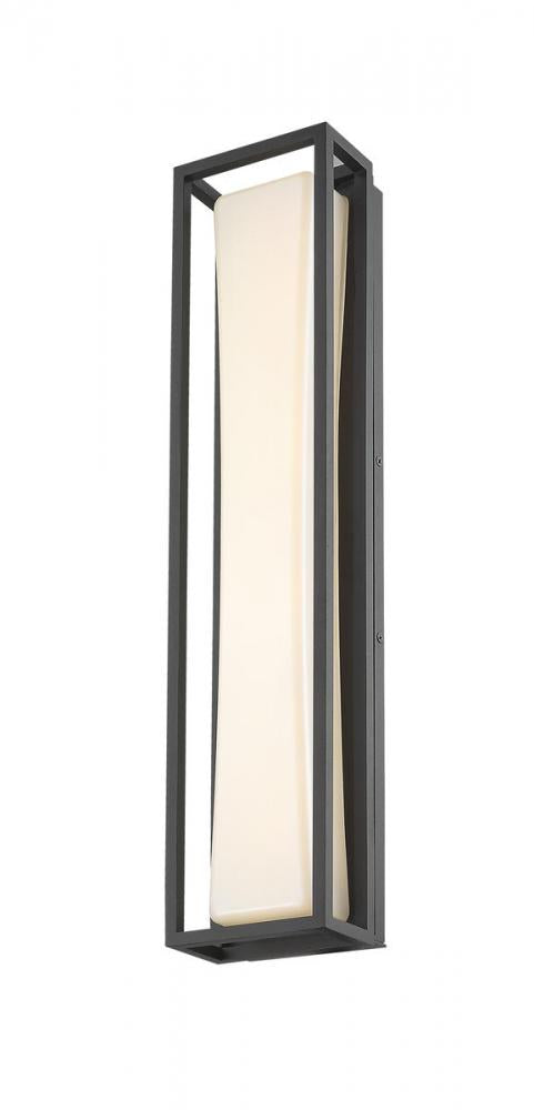 Z-Lite Baden Outdoor 1 Light Outdoor Wall Light in Black Finish Model: 587M-BK-LED