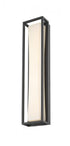 Z-Lite Baden Outdoor 1 Light Outdoor Wall Light in Black Finish Model: 587M-BK-LED