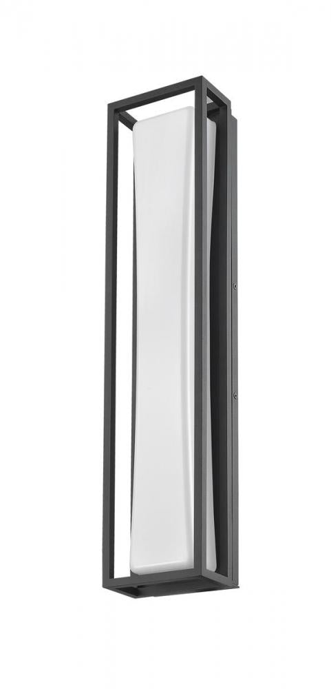 Z-Lite Baden Outdoor 1 Light Outdoor Wall Light in Black Finish Model: 587M-BK-LED