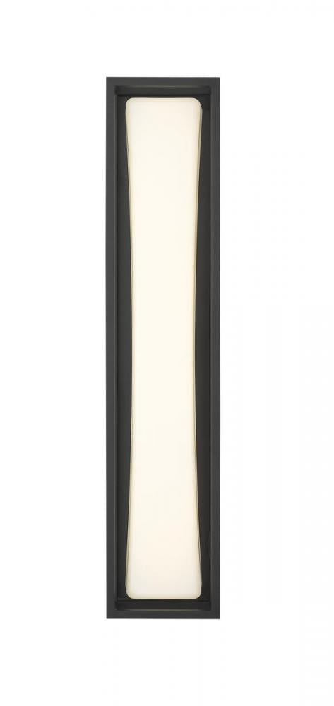 Z-Lite Baden Outdoor 1 Light Outdoor Wall Light in Black Finish Model: 587M-BK-LED