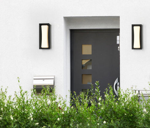 Z-Lite Baden Outdoor 1 Light Outdoor Wall Light in Black Finish Model: 587S-BK-LED