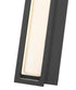 Z-Lite Baden Outdoor 1 Light Outdoor Wall Light in Black Finish Model: 587S-BK-LED