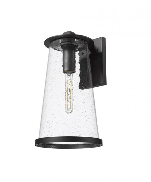 Z-Lite Bar Harbor 1 Light Outdoor Wall Light in Sand Black Finish Model: 5004B-BK