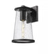 Z-Lite Bar Harbor 1 Light Outdoor Wall Light in Sand Black Finish Model: 5004M-BK