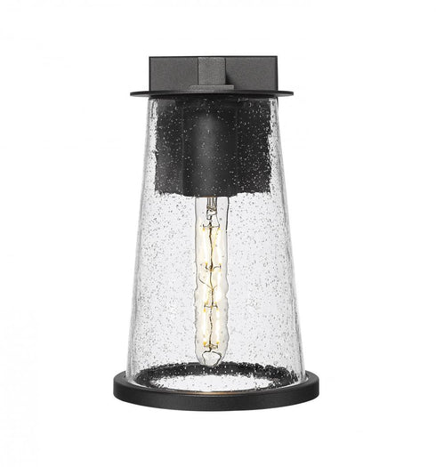 Z-Lite Bar Harbor 1 Light Outdoor Wall Light in Sand Black Finish Model: 5004M-BK