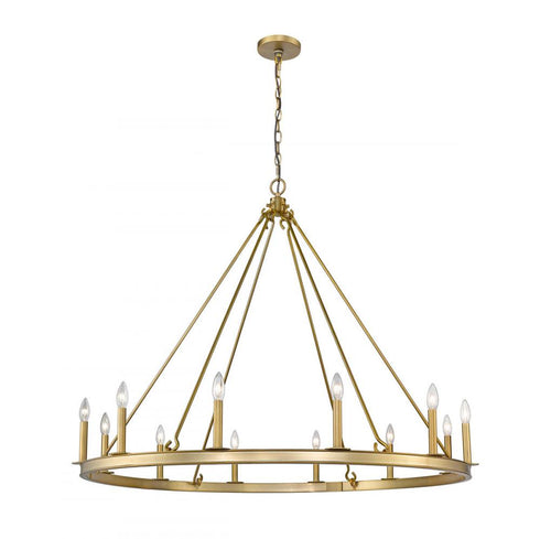 Z-Lite Barclay 12 Light Chandelier in Matte Black Finish Model: 482R-12MB