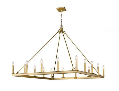 Z-Lite Barclay 16 Light Chandelier in Matte Black Finish Model: 482S-16MB