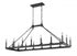 Z-Lite Barclay 16 Light Linear Chandelier in Matte Black Finish Model: 482-16L-MB