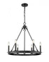 Z-Lite Barclay 6 Light Chandelier in Matte Black Finish Model: 482R-6MB