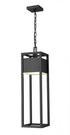 Z-Lite Barwick 1 Light Outdoor Chain Mount Ceiling Fixture in Black Finish Model: 585CHB-BK-LED