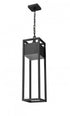 Z-Lite Barwick 1 Light Outdoor Chain Mount Ceiling Fixture in Black Finish Model: 585CHB-BK-LED