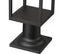 Z-Lite Barwick 1 Light Outdoor Pier Mounted Fixture in Black Finish Model: 585PHMR-533PM-BK-LED