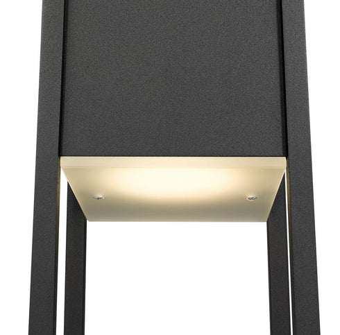 Z-Lite Barwick 1 Light Outdoor Post Mount Fixture in Black Finish Model: 585PHBR-BK-LED