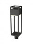 Z-Lite Barwick 1 Light Outdoor Post Mount Fixture in Black Finish Model: 585PHBR-BK-LED