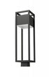 Z-Lite Barwick 1 Light Outdoor Post Mount Fixture in Black Finish Model: 585PHBS-BK-LED