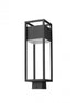 Z-Lite Barwick 1 Light Outdoor Post Mount Fixture in Black Finish Model: 585PHMS-BK-LED