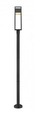 Z-Lite Barwick 1 Light Outdoor Post Mounted Fixture in Black Finish Model: 585PHBR-567P-BK-LED