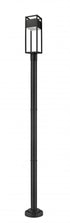 Z-Lite Barwick 1 Light Outdoor Post Mounted Fixture in Black Finish Model: 585PHMR-567P-BK-LED