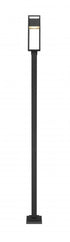 Z-Lite Barwick 1 Light Outdoor Post Mounted Fixture in Black Finish Model: 585PHMS-536P-BK-LED