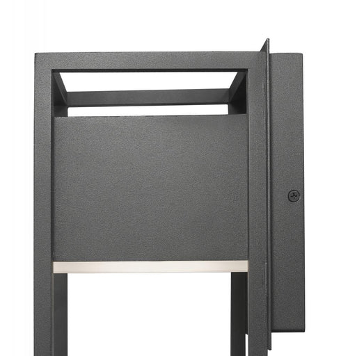 Z-Lite Barwick 1 Light Outdoor Wall Light in Black Finish Model: 585M-BK-LED