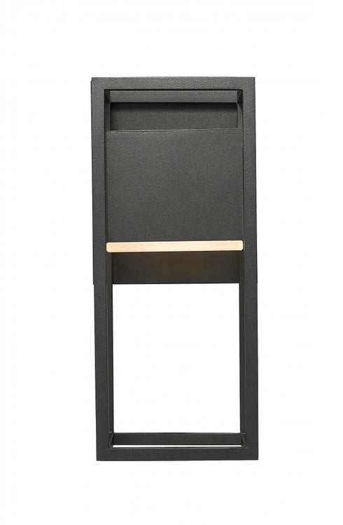 Z-Lite Barwick 1 Light Outdoor Wall Light in Black Finish Model: 585S-BK-LED