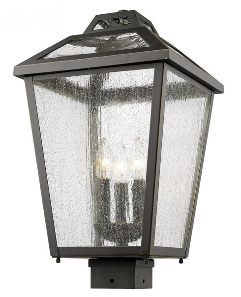 Z-Lite Bayland 3 Light Outdoor Post Mount Fixture in Oil Rubbed Bronze Finish Model: 539PHBS-ORB