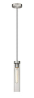 Z-Lite Beau 1 Light Pendant in Brushed Nickel Finish Model: 740P-BN