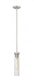 Z-Lite Beau 1 Light Pendant in Brushed Nickel Finish Model: 740P-ROD-BN