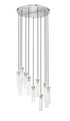 Z-Lite Beau 11 Light Chandelier in Brushed Nickel Finish Model: 740P-11R-BN