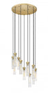 Z-Lite Beau 11 Light Chandelier in Brushed Nickel Finish Model: 740P-11R-BN
