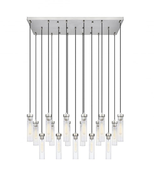 Z-Lite Beau 17 Light Linear Chandelier in Brushed Nickel Finish Model: 740P-17L-BN