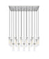 Z-Lite Beau 17 Light Linear Chandelier in Brushed Nickel Finish Model: 740P-17L-BN