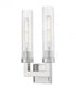 Z-Lite Beau 2 Light Wall Sconce in Brushed Nickel Finish Model: 740-2S-BN