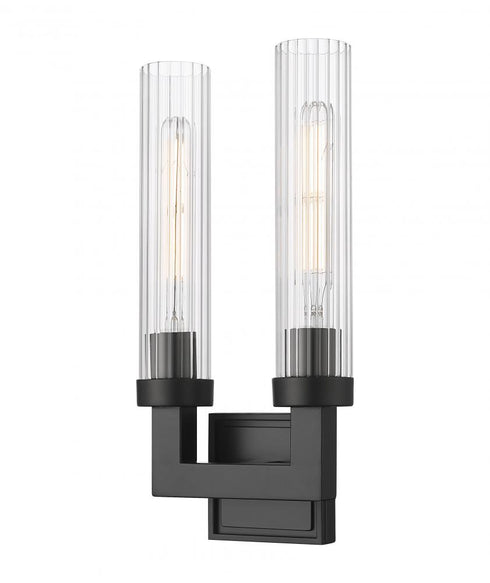 Z-Lite Beau 2 Light Wall Sconce in Brushed Nickel Finish Model: 740-2S-BN