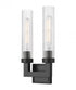 Z-Lite Beau 2 Light Wall Sconce in Brushed Nickel Finish Model: 740-2S-BN