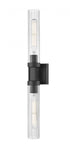 Z-Lite Beau 2 Light Wall Sconce in Brushed Nickel Finish Model: 740-2W-BN