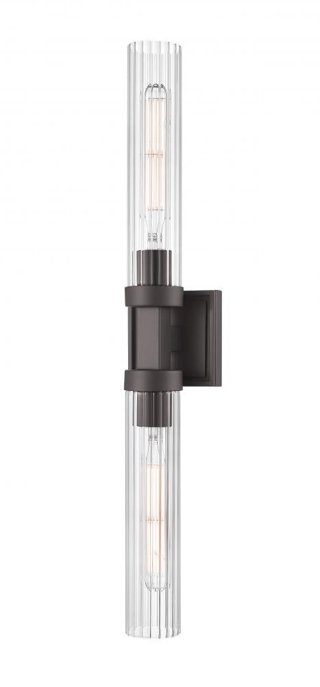 Z-Lite Beau 2 Light Wall Sconce in Brushed Nickel Finish Model: 740-2W-BN
