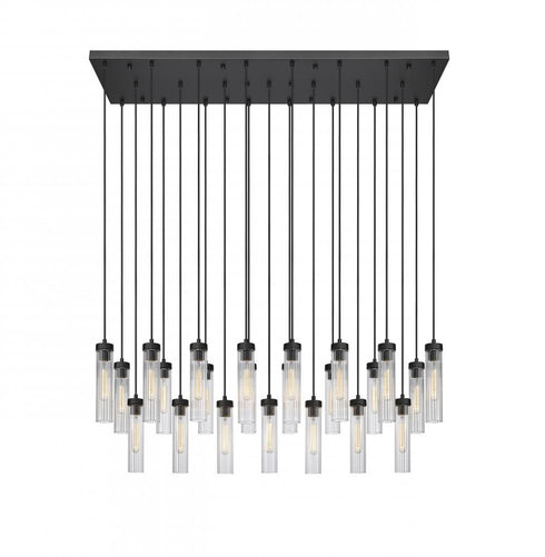 Z-Lite Beau 23 Light Linear Chandelier in Brushed Nickel Finish Model: 740P-23L-BN