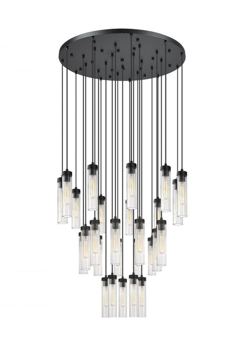 Z-Lite Beau 27 Light Chandelier in Brushed Nickel Finish Model: 740P-27R-BN