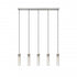 Z-Lite Beau 5 Light Linear Chandelier in Brushed Nickel Finish Model: 740P-5L-BN